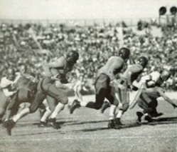 1943 Tulane-LSU Action